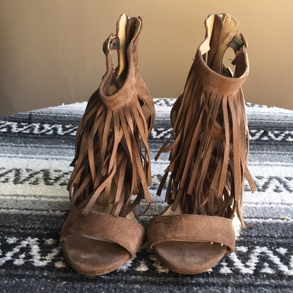 Wild Diva Shoes - Wild Diva Fringe Heels Wild Diva Shoes - Wild Diva Fringe Heels